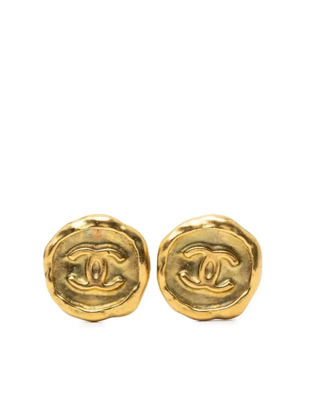 Chanel Cc Logo Clip-On Earrings Metal #234290C66B